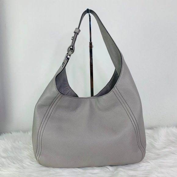 Michael Kors Grey Leather Shoulder Bag